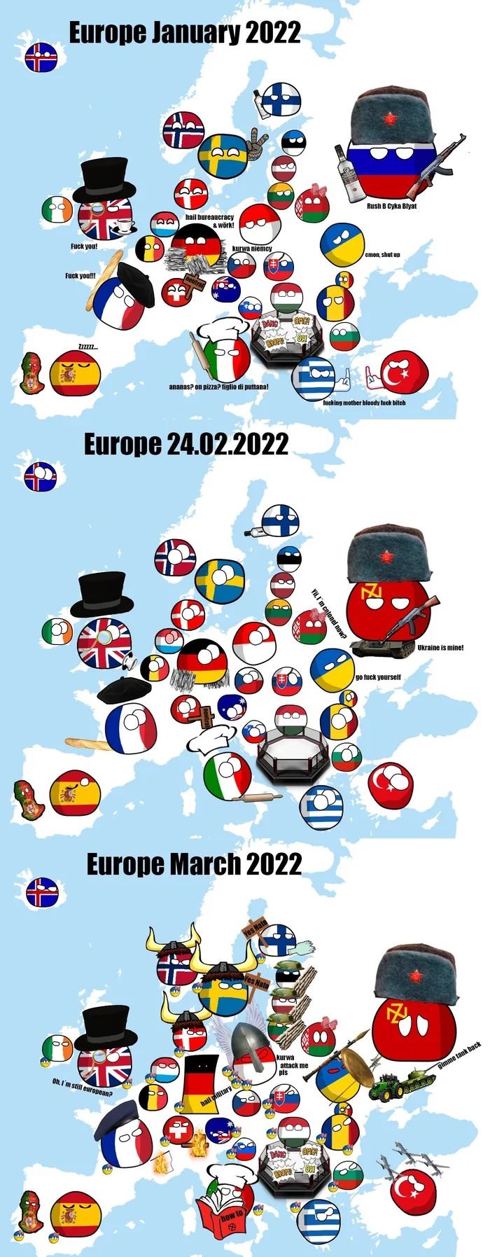 Eur�pa za posledn� tri mesiace